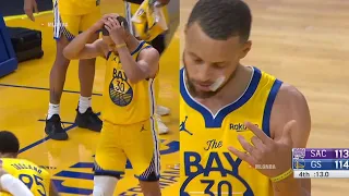 Steph Curry with the turnover, but Buddy Hield bails him out with a head-scratching turnover