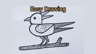How To Draw Parrot For Beginners | Parrot Drawing From 9 Dots | Bird Drawing |  Easy Dot Drawing