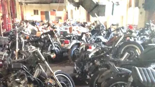 abandoned building with hundred of bikes left to rot😱😱😱😱