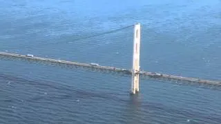 Spend 60 seconds flying over the Mackinac Bridge