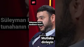 Süleyman Hilmi Tunahanın torunu ￼öyle bir konuştu ki bütün Süleymanlılar mutlaka dinlesin..