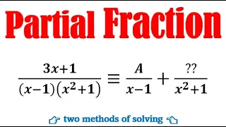 Find the partial fraction of (3 x+1)/((x-1)(x^(2)+1))