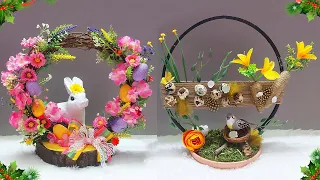 DIY 2 Easter Centerpiece idea with simple materials | DIY Easy Easter craft idea🐰25