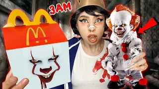 DO NOT ORDER PENNYWISE HAPPY MEAL FROM MCDONALDS AT 3 AM!! (HE CAME AFTER US!!)