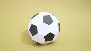 How To: Origami Soccer Ball Size 2 (Black-White)