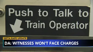 RAPE ON TRAIN: Charges unlikely for riders who witnessed SEPTA train rape, DA's Office says