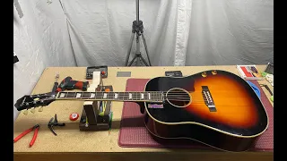 John Lennon Epiphone EJ-160E Restring and Maintenance