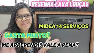 RESENHA💕-LAVA LOUÇAS MIDEA 14 SERVIÇOS-CINZA DWA14S1-MINHA OPINIÃO SINCERA