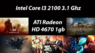 Intel Core i3-2100 3,10 GHz + ATI Radeon HD 4670 1gb test in 5 games