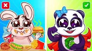 🥦 Vegetables Make Us Strong! | Healthy Habits Song🍏 | Nursery Rhymes & Kids Songs🥁 | Paws And Tails🐧