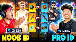 Noob Poor Adam 👉To👉Rich Pro Alok || Level 98 Id In 8 Minutes - 20000 Diamonds😱-Garena Free Fire