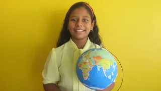 Making Of A Globe With A Plastic Ball/Geography Project/Kids School Project/The World Of Taste Tours