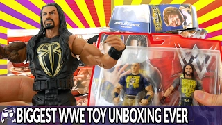 WORLDS BIGGEST WWE TOY UNBOXING EVER - OVER 50 TOYS OPENED, REVIEWED and ROASTED! EPIC WWE TOYS!!