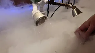 Liquid Nitrogen Shower in Slow Motion