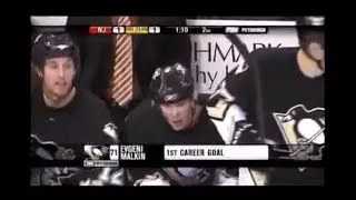 Evgeni Malkin's First NHL Goal - Oct 18th 2006