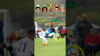 Mini Messi VS Ronaldo VS Neymar - Kids Skills Challenge 👶