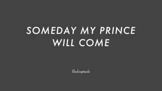 SOMEDAY MY PRINCE WILL COME chord progression - Jazz Backing Track Play Along