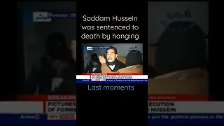 Saddam Hussein was sentenced to death by hanging | last moments
