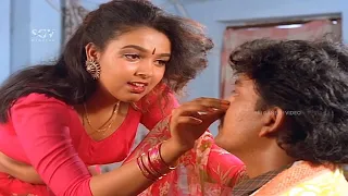 Girl Gives Treatment To Ramkumar For Cold | Pooja Kannada Movie Scene