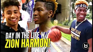 Day In The Life w/ Zion Harmon!!! Gets a Visit From Julian Newman & More! The #1 9th Grader!