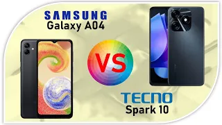 Samsung Galaxy A04 VS Tecno Spark 10C | Smartphone 1 Jutaan