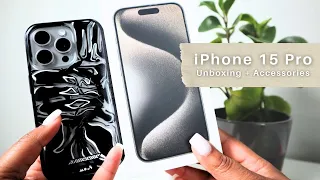 (talking) iPhone 15 Pro Unboxing + Amazon Accessories & Mous Case