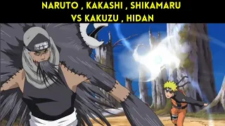 Naruto , Kakashi , Shikamaru Vs Kakuzu , Hidan - DUBLADO