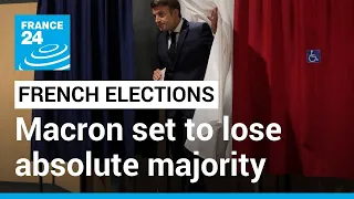 French parliament elections: Macron set to lose absolute majority in parliament • FRANCE 24