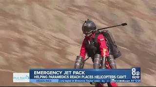 Emergency jet pack helping paramedics reach places helicopters can't