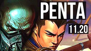 URGOT vs XIN ZHAO (JUNGLE) | Penta, 800+ games, Legendary, 15/3/6 | EUW Master | v11.20