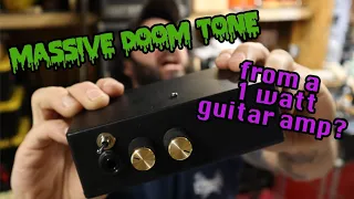 1W amp built from LM386 and spare parts. MASSIVE DOOM TONE
