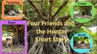 Four Friends And The Hunter Story | Kids Short Story | Moral Stories | Panchatantra Story | English|