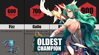 Champion Age Comparison in Lore - League of Legends 2020