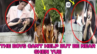 The boys can't help but be near Shen Yue