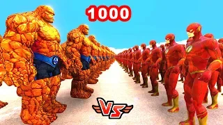 1000 TAŞ ADAM VS 1000 FLASH 😱 - Süper Kahramanlar