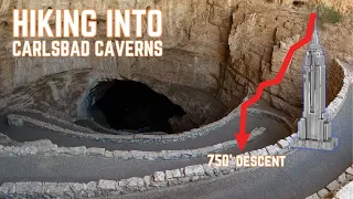 We Hiked 750 Feet Down into CARLSBAD CAVERNS | Natural Entrance Trail and Big Room