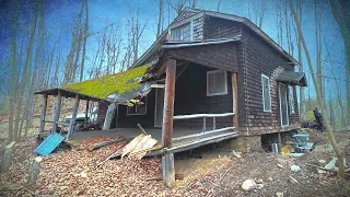 I bought an ABANDONED CABIN in the WOODS- Episode 2 - Fixing the COLLAPSED foundation!