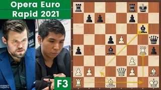 La Linea Fantasma! - Carlsen vs Wesley So |  Opera Euro Rapid 2021 Finale