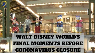 Characters and Cast Say Goodbye as Walt Disney World Closes for Coronavirus