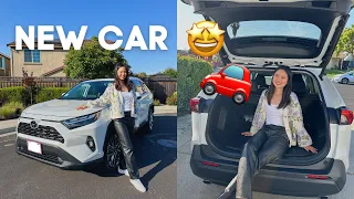 I BOUGHT A CAR 🚗 | 2023 Toyota RAV4 XLE Premium Tour