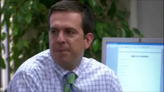 The Office - calculator in jello / Andy freaks out