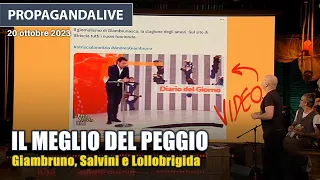 Propagandalive il meglio del peggio della politica: Giambruno, Salvini e Lollobrigida