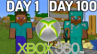 I Survived 100 DAYS on Minecraft XBOX 360 EDITION!