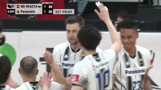 【Vリーグ公式】2022/4/3 ハイライト #ウルフドッグス名古屋 vs #パナソニックパンサーズ