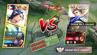 INUYASHA VS TOP 2 GLOBAL ALUCARD💀| MALA YUZUKE ANG GALAWAN - MLBB