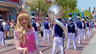 Disneyland 66th Anniversary 2021 calvacade / Mini parade Happy birthday main st USA characters