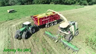 Maishäckseln 2023 Teil 6, LU Loritz mit krone Big X1100, Fendt 930 , 926, 924[4K]