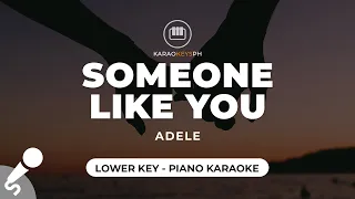 Someone Like You - Adele (Lower Key - Piano Karaoke)