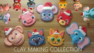 Christmas cocomelon animal clay making collection 크리스마스 코코멜론 동물 클레이로 만들기 모음