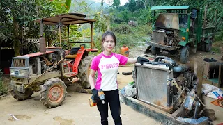 TIMELAPSE:The genius girl repairs and restores all kinds of engines to help people in the village